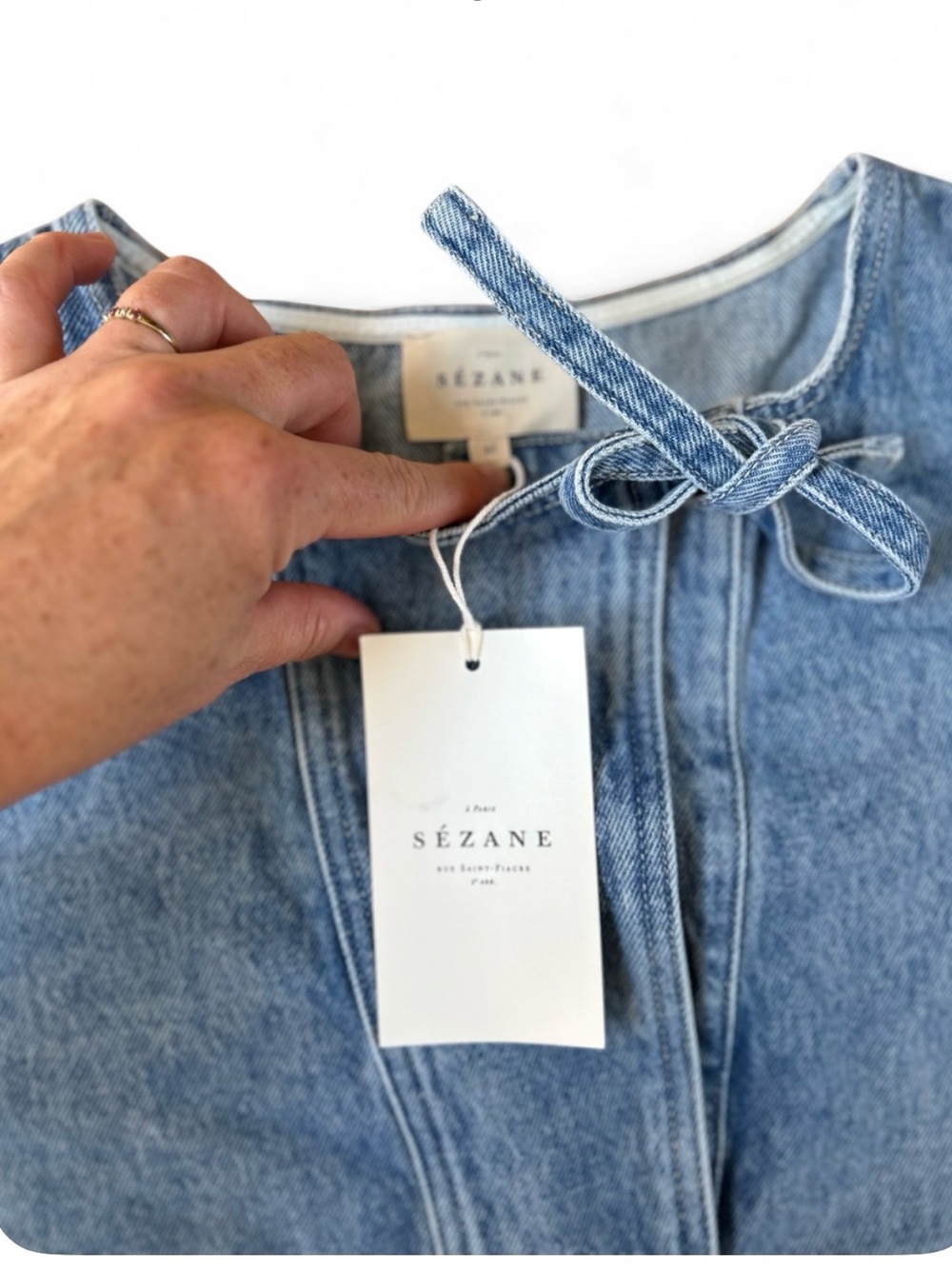 NWT Sézane Mirko Shirt Dress Blue Denim
Capsule Wardrobe 100% Cotton Woman’s 8 - Picture 5 of 10